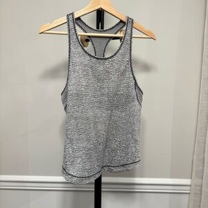 Lululemon Black and White Racerback Tank Top